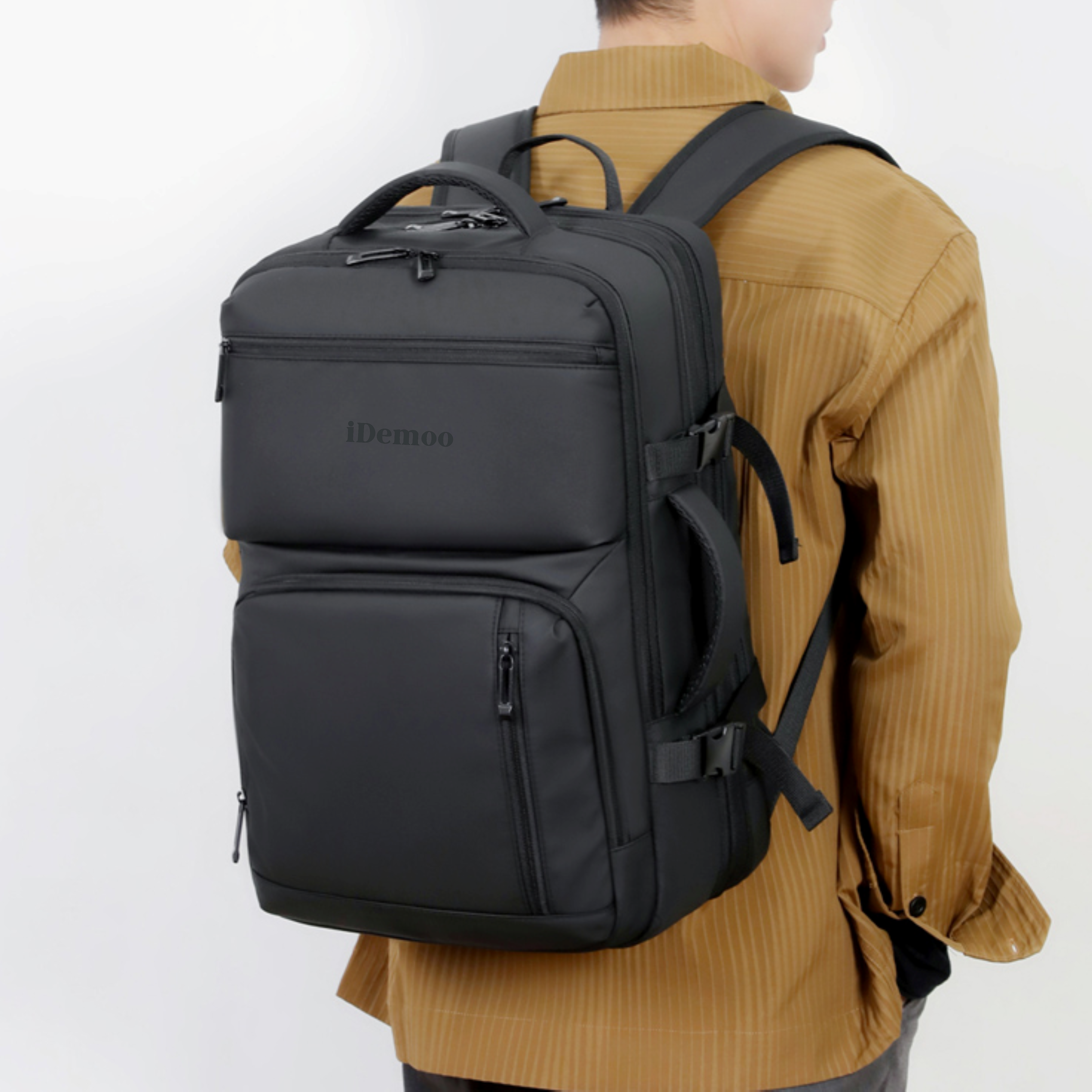 Ostrava Expandable Laptop Backpack with USB Charging Port