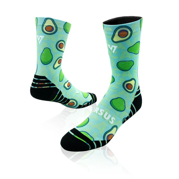 2x Unisex Avocado Active Crew Socks