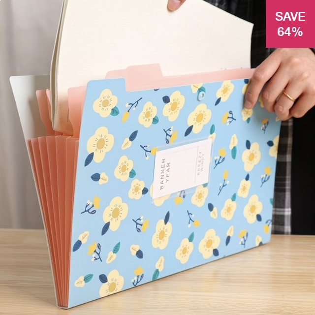 64% off on Desk Craft 6-Pocket Expanding Folder | OneDayOnly