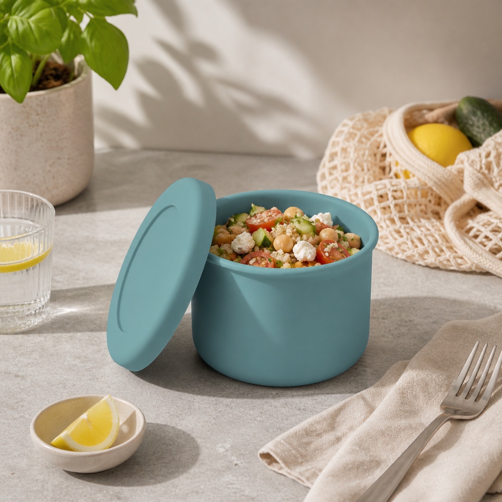 2x 250ml Silicone Food Storage Containers with Lids