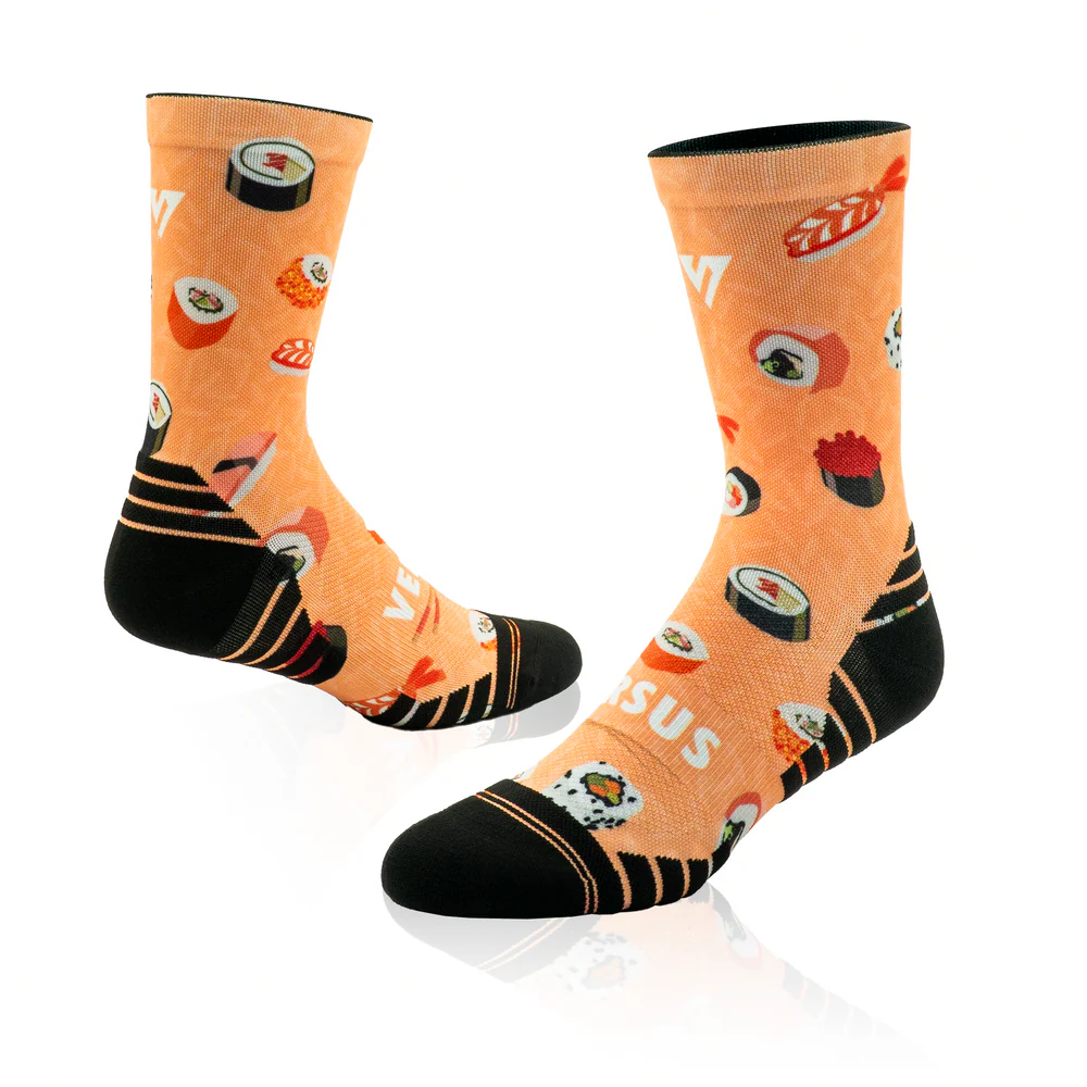 2x Unisex Sushi Active Crew Socks