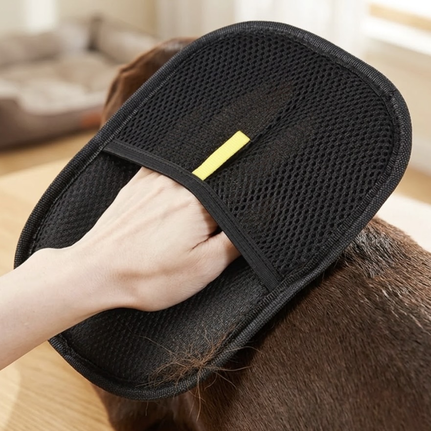 2x Dual-Sided Pet Grooming Gloves