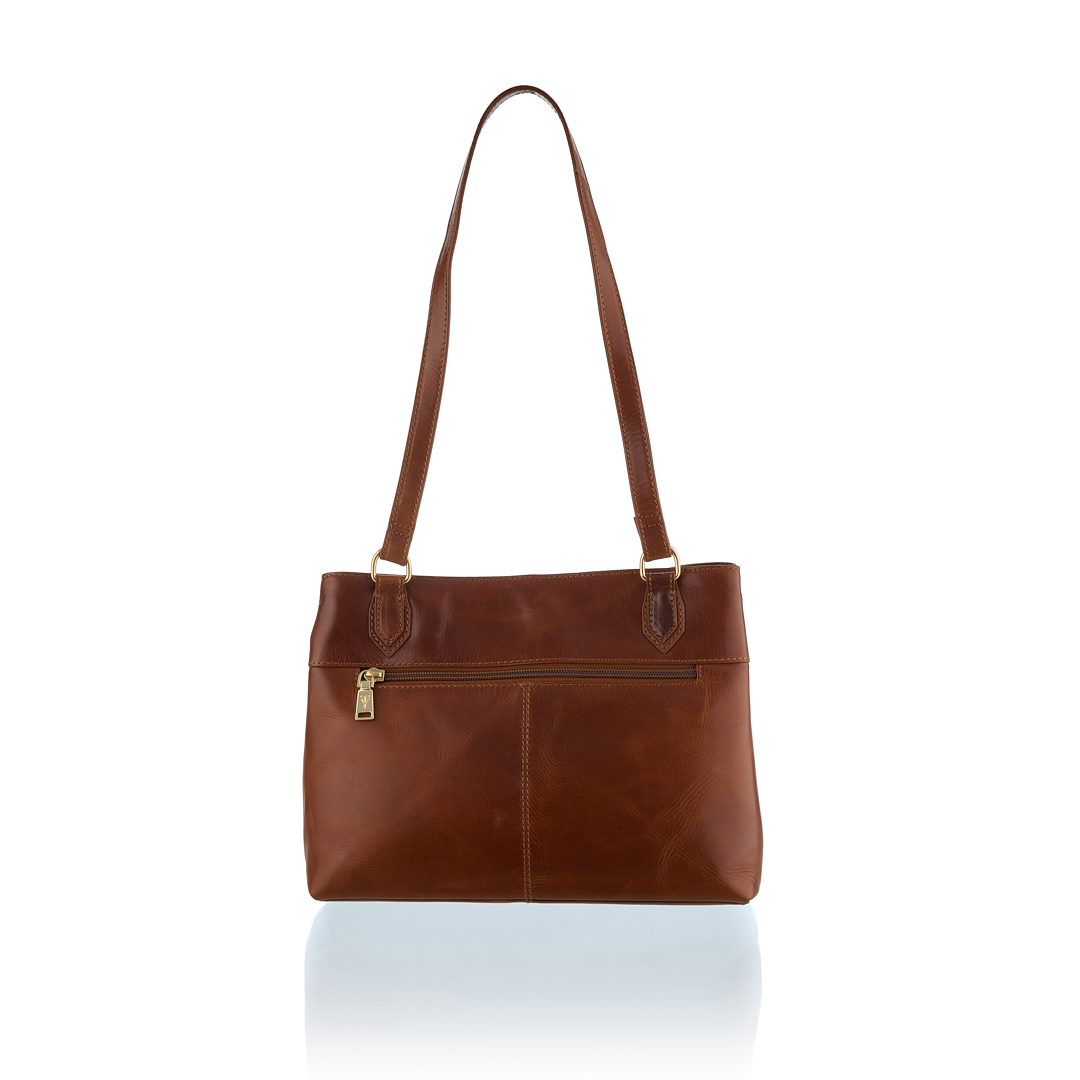 45% off on Genuine Leather Twin Zip Tote Bag | OneDayOnly
