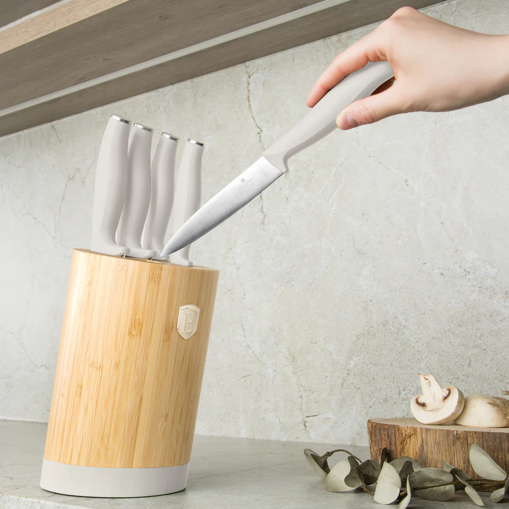 6-Piece Knife Set with Bamboo Stand