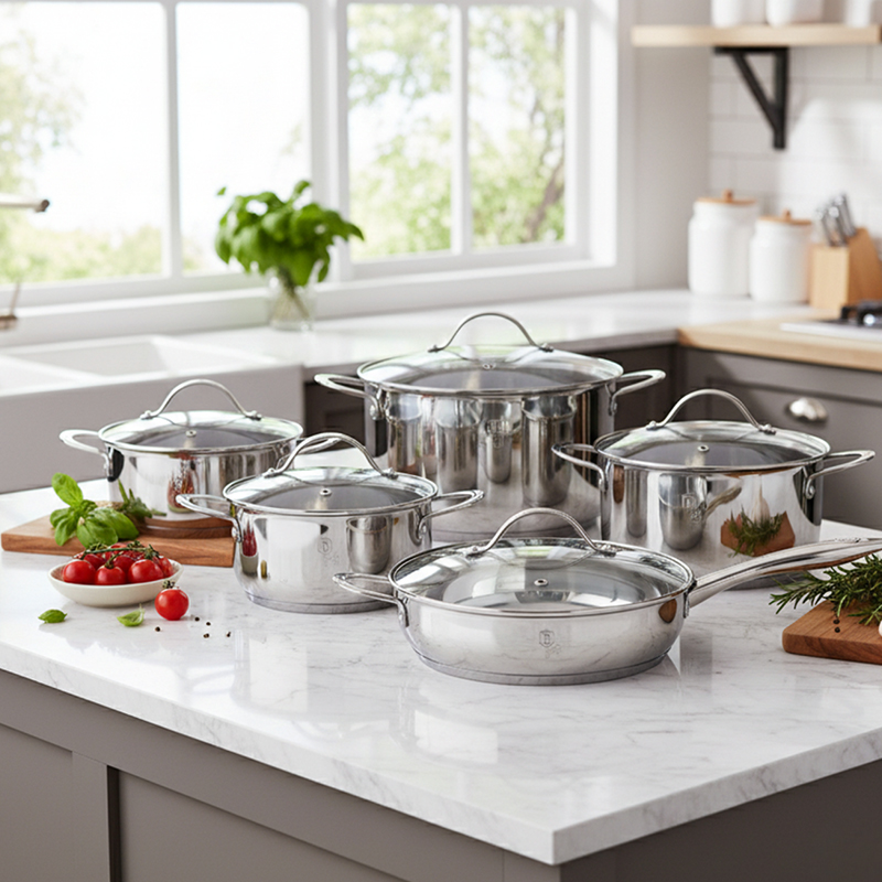 18/10 Stainless Steel Cookware Set