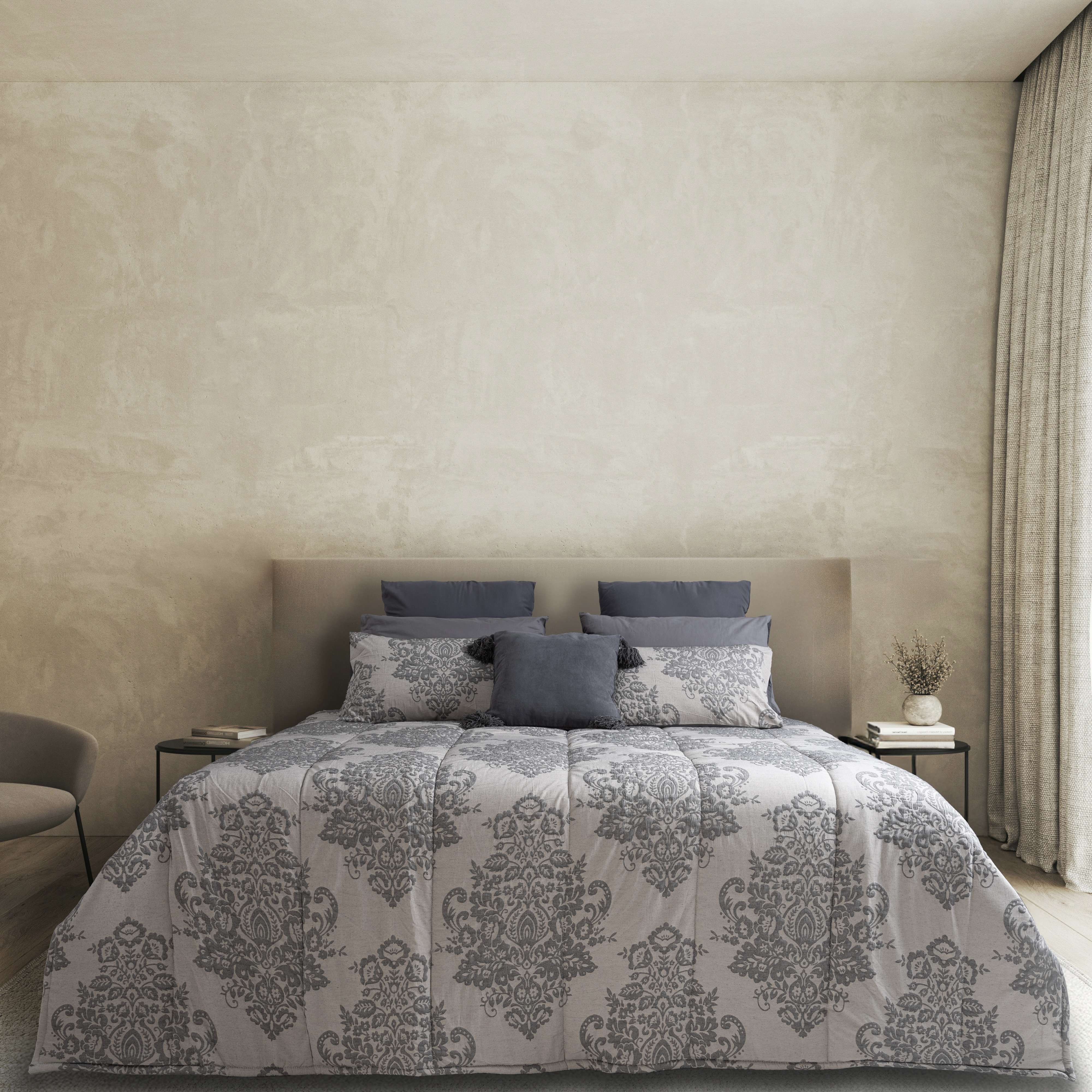 3-Piece Textured Drift Comforter Set