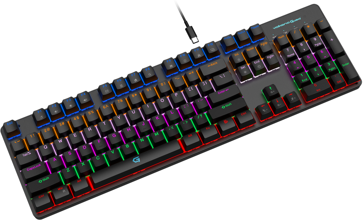 Phantom X1 Wired Mechanical Keyboard with RGB Lighting