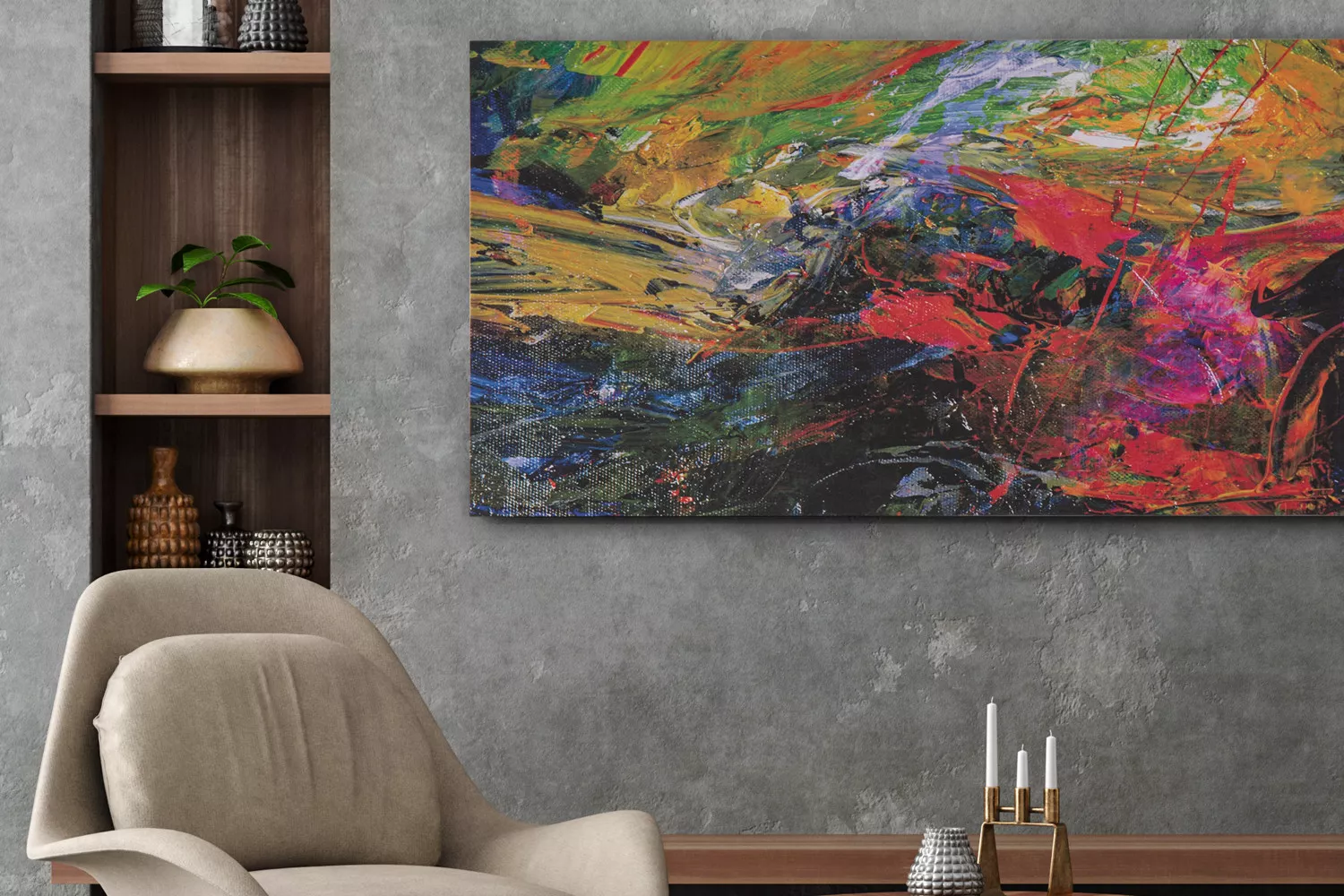 45% off on Large Abstract Canvas Art | OneDayOnly