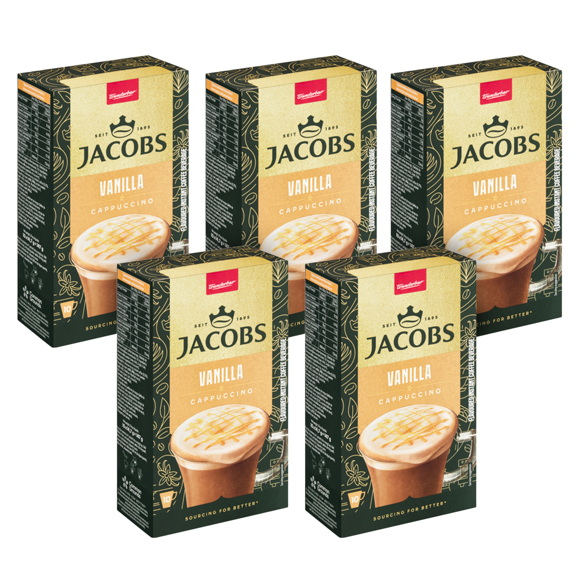 5x 10's Instant Coffee Sachets