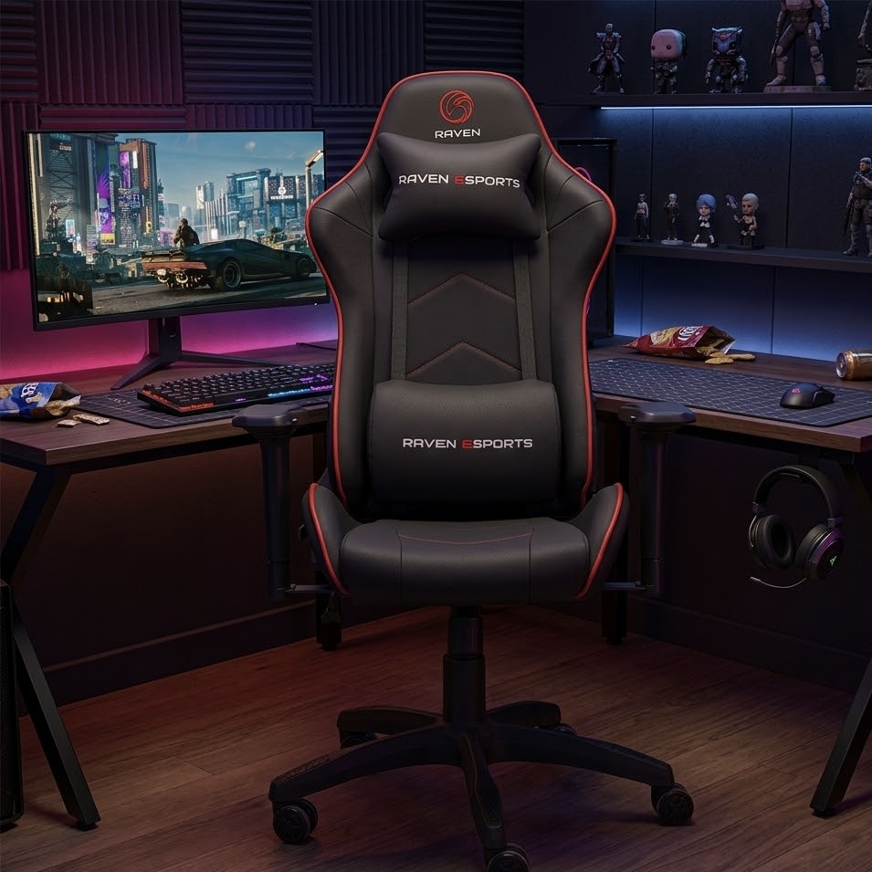 Ergonomic Racing Style PU Leather Gaming Chair