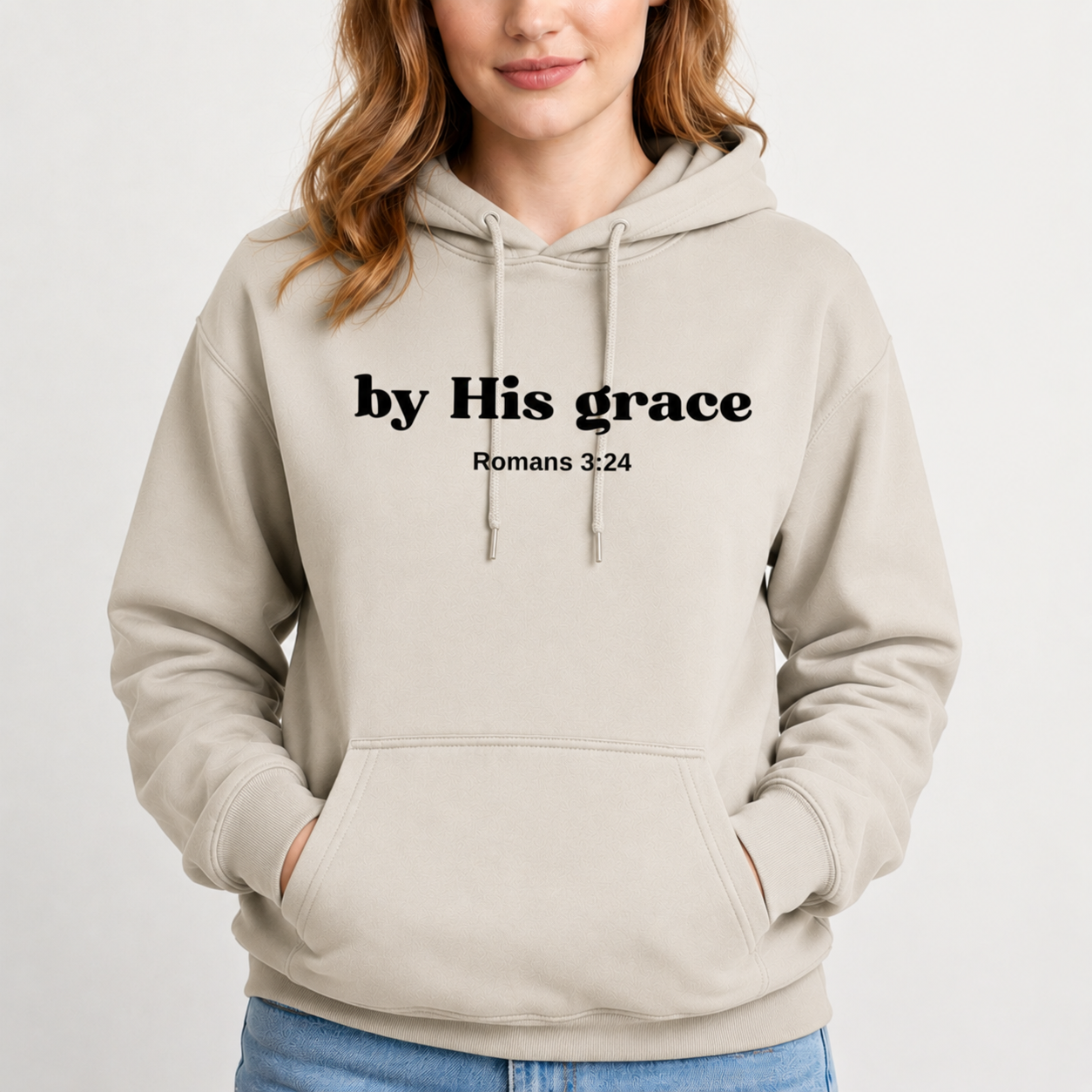 Unisex Printed By His Grace Hoodie