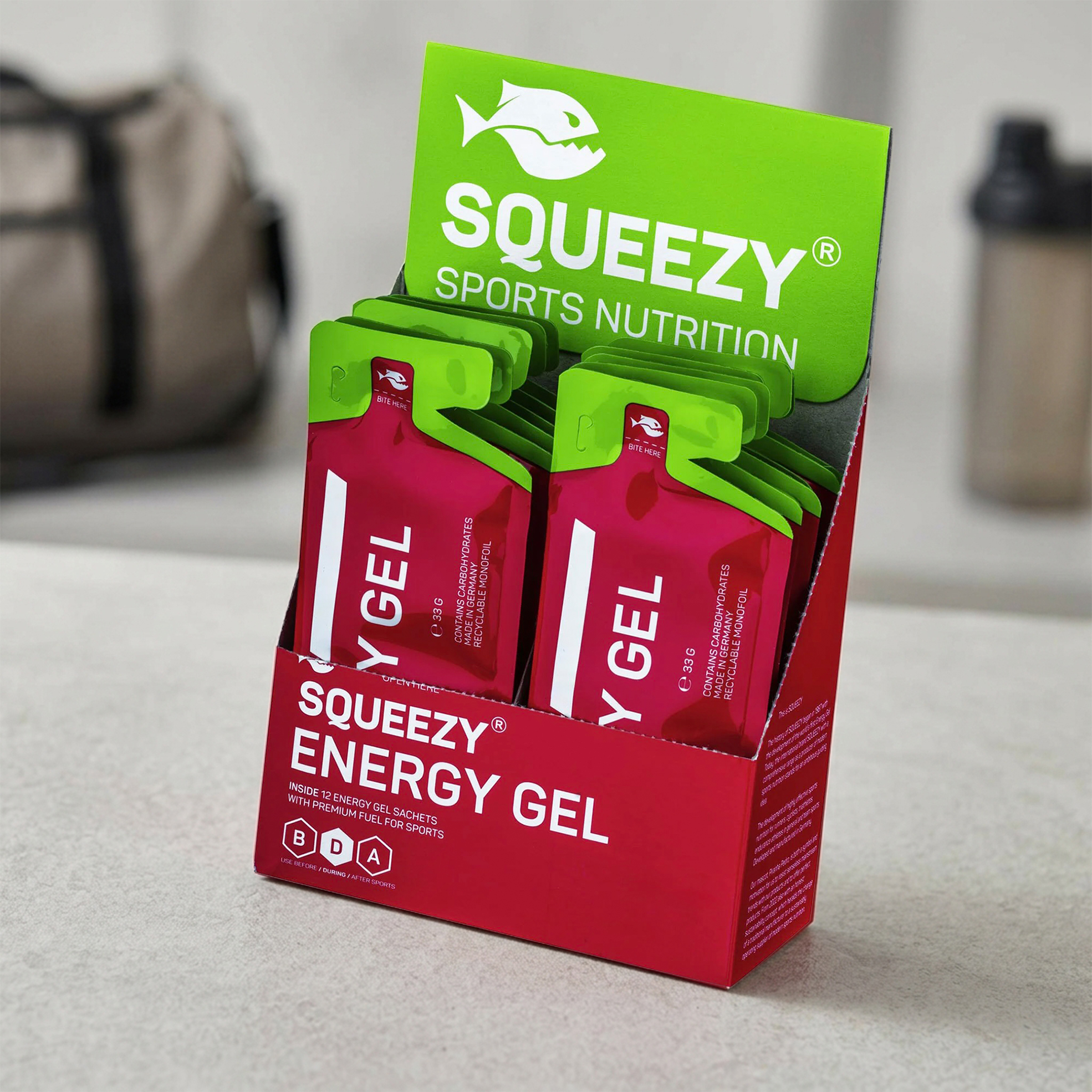 12x 33g Flavoured Energy Gels