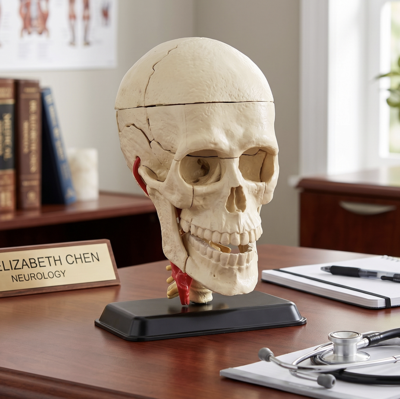 39-Piece Cranial Nerve Skull Anatomy Model