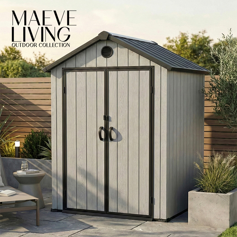 Double Door UV-Stabilised Outdoor Garden Storage Shed