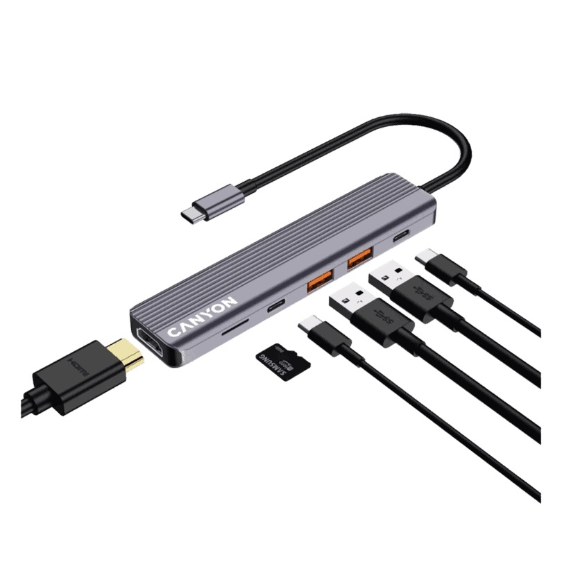 6-Ports USB-C HUB (Model: DS-17)