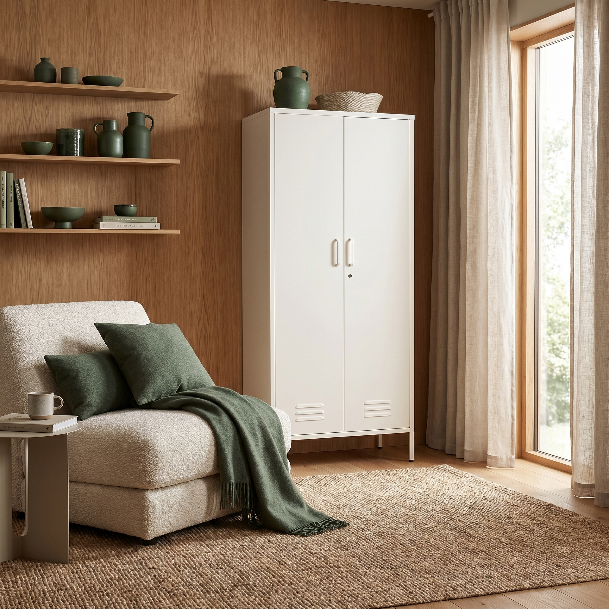 Bloom Two-Door Metal Wardrobe