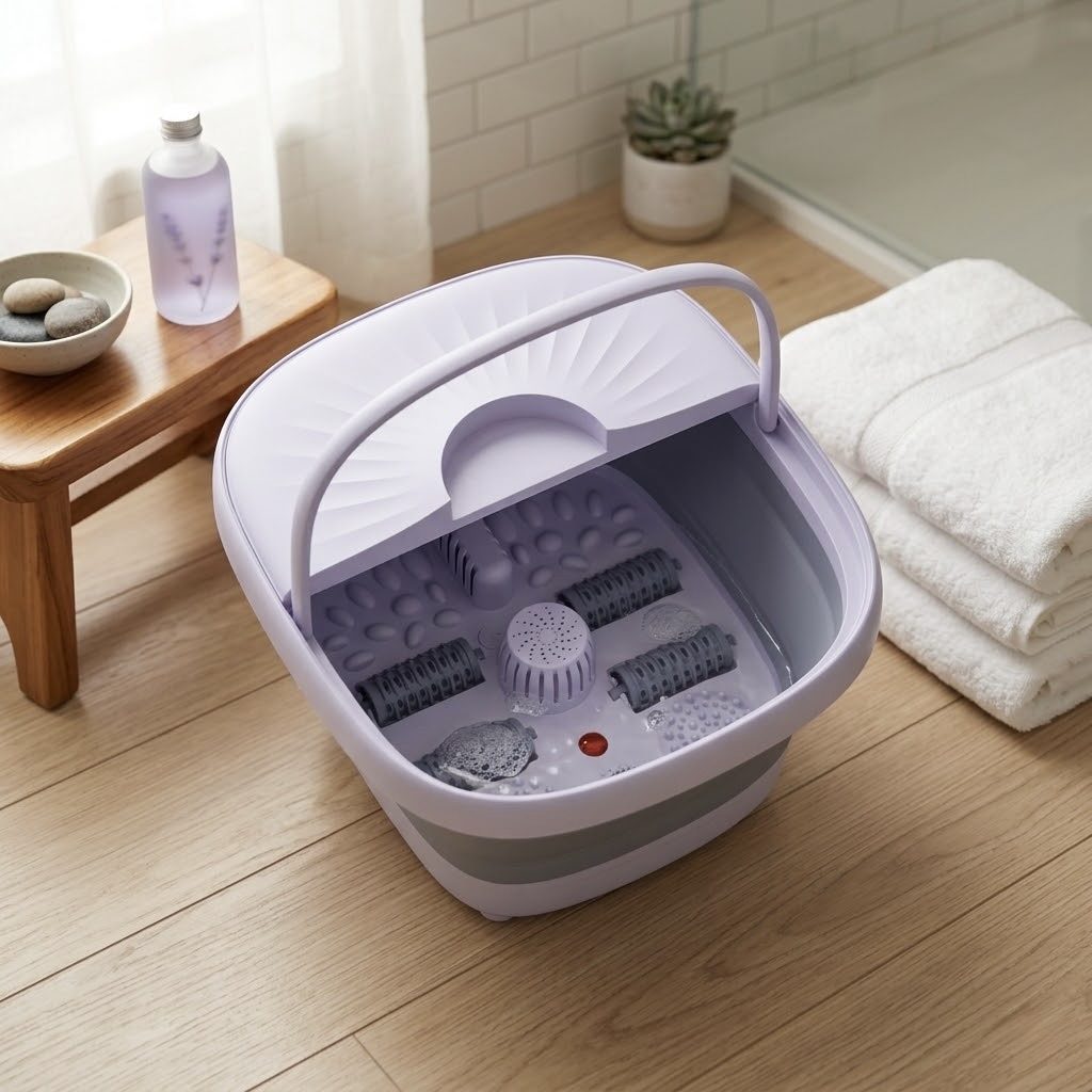 Folding Massaging Foot Spa