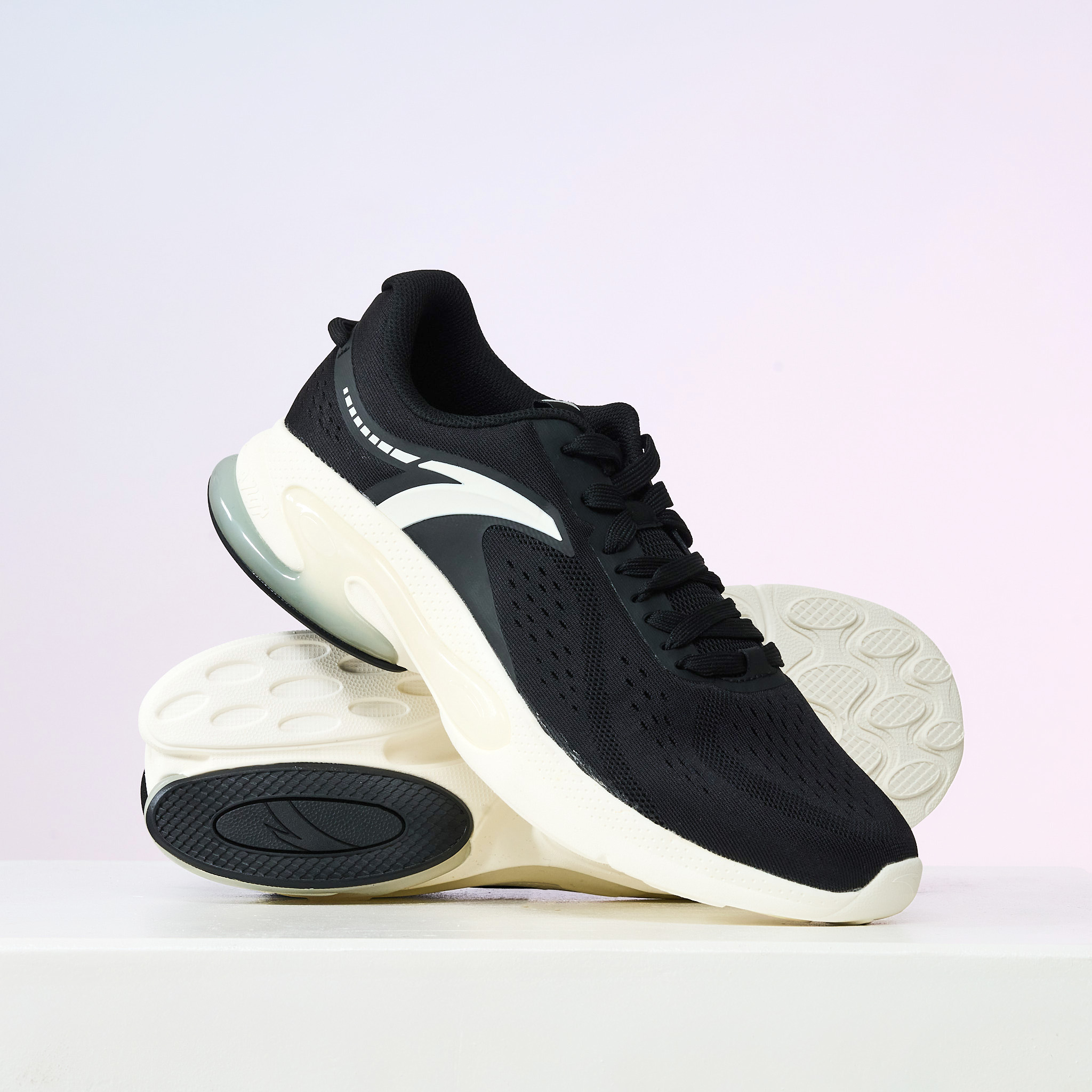 Black/Ivory White