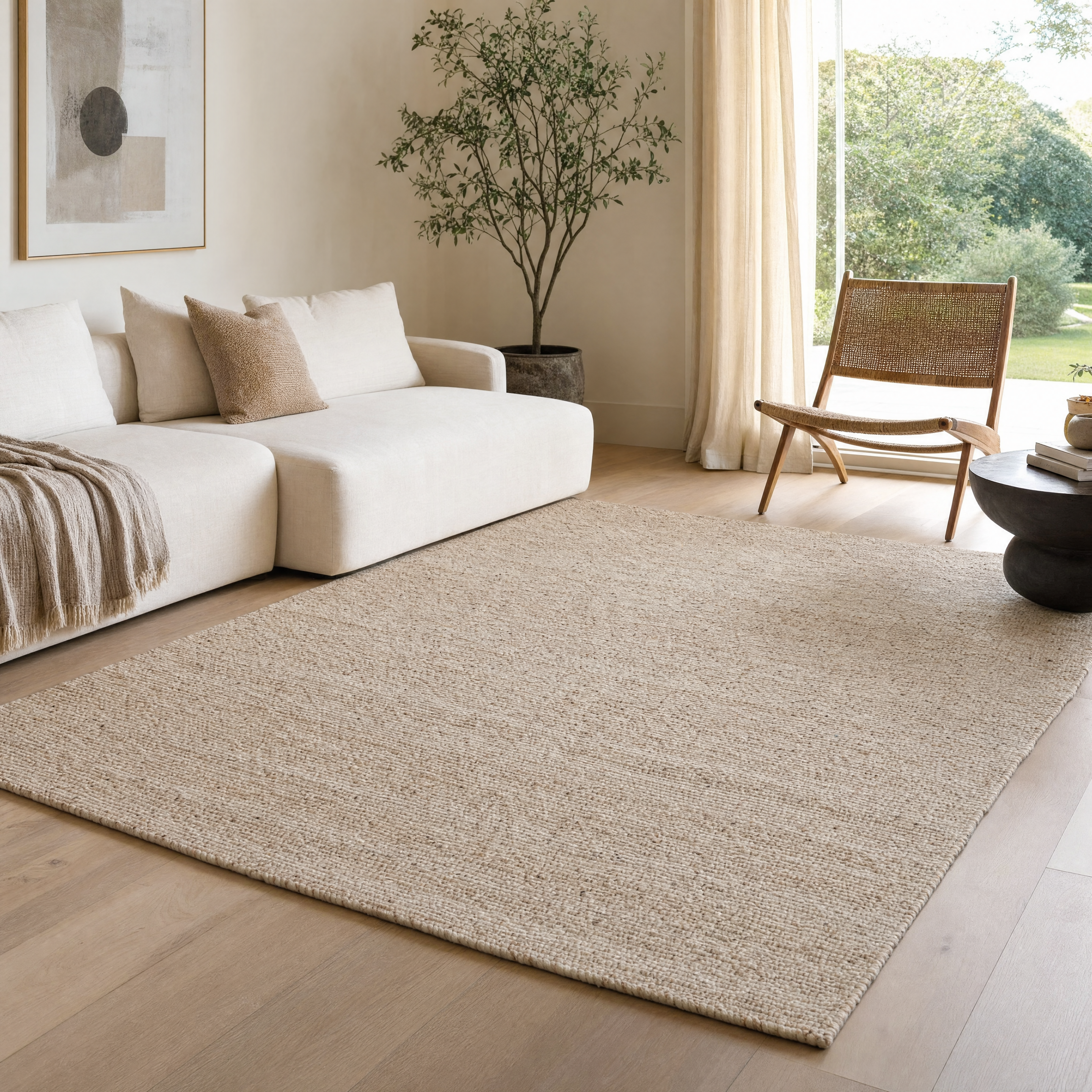 Hand Woven PET Indoor and Outdoor Flatweave Rug
