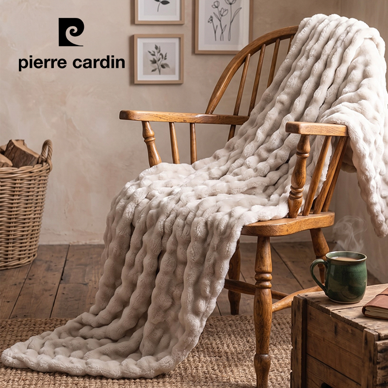 Faux Fur Bubble Throw