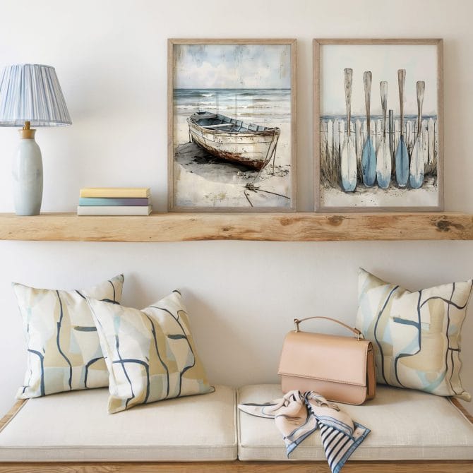 31% off on 2x Premium Econo Framed Wall Art | OneDayOnly