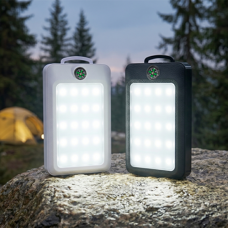 15000mAh Solar Powered Power Bank with Compass and Light
