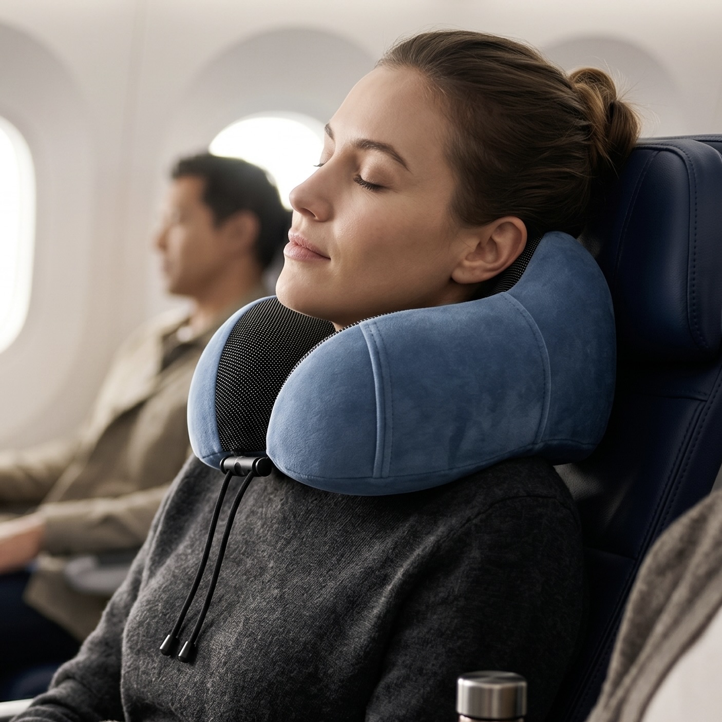 Ergonomic Memory Foam Travel Neck Pillow