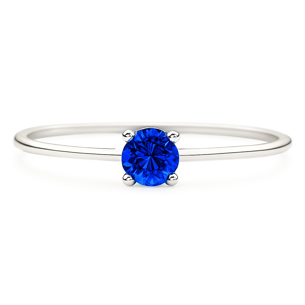 9ct Gold Blue Tanzanite Solitaire Ring