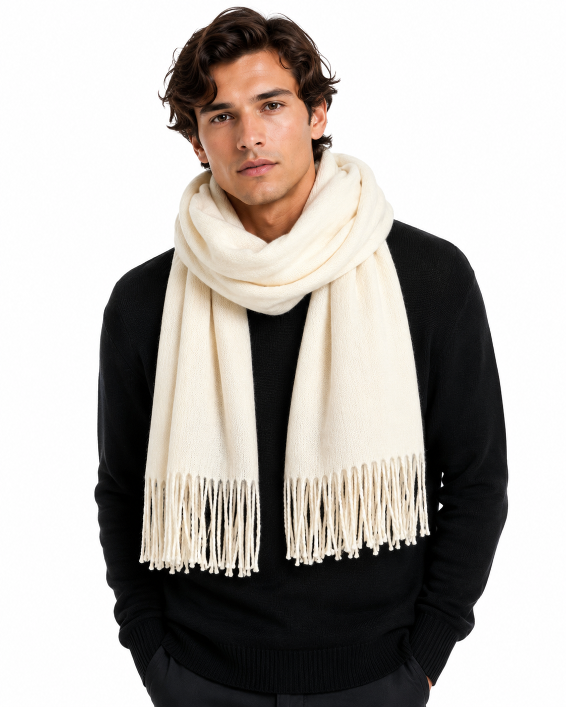 Unisex Wool Blend Scarf