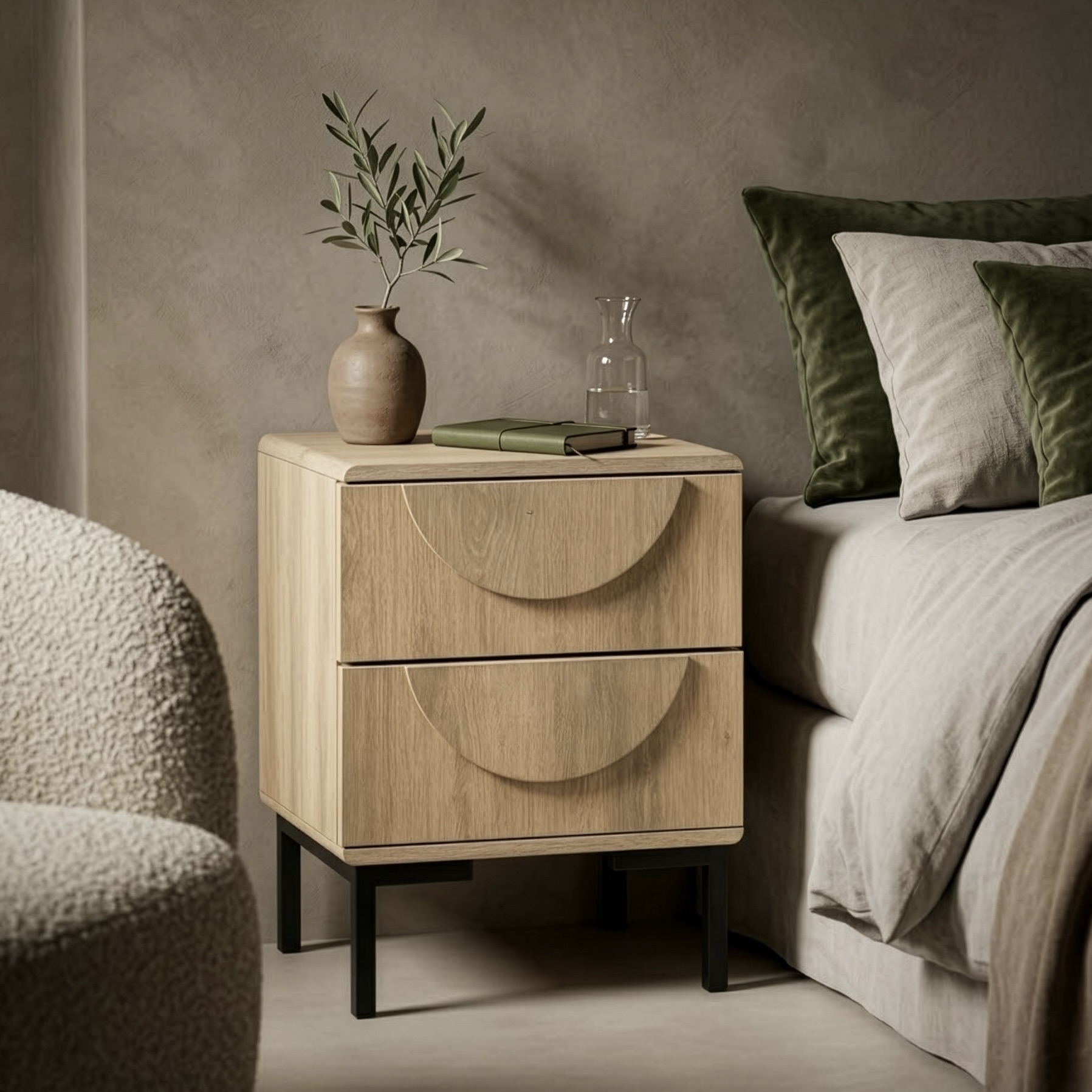 Narrow Bedside Table