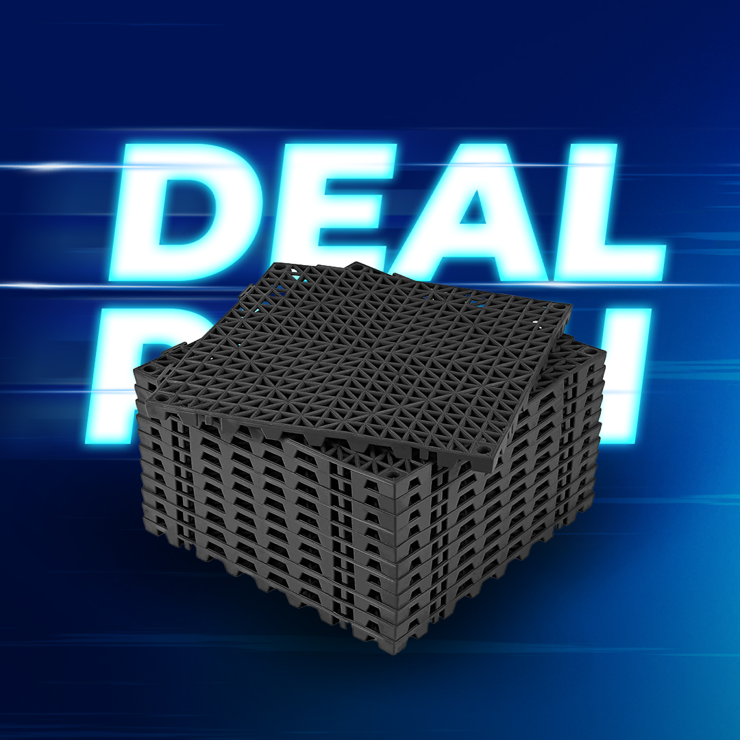 18x Interlocking Drainage Tiles