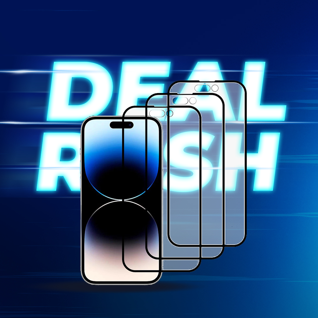 5x Tempered Glass iPhone Screen Protectors