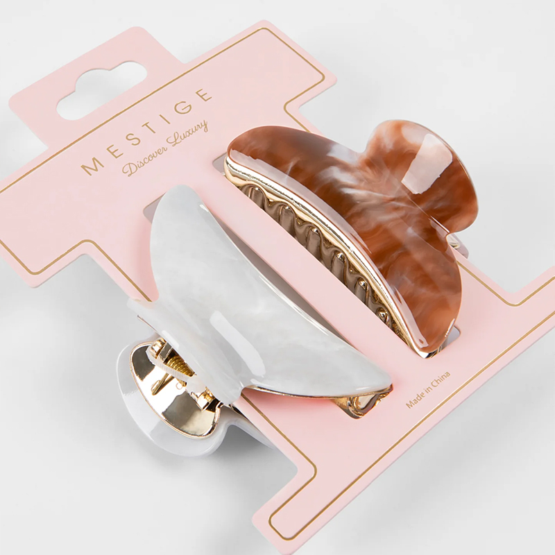 2x Acetate Claw Clips