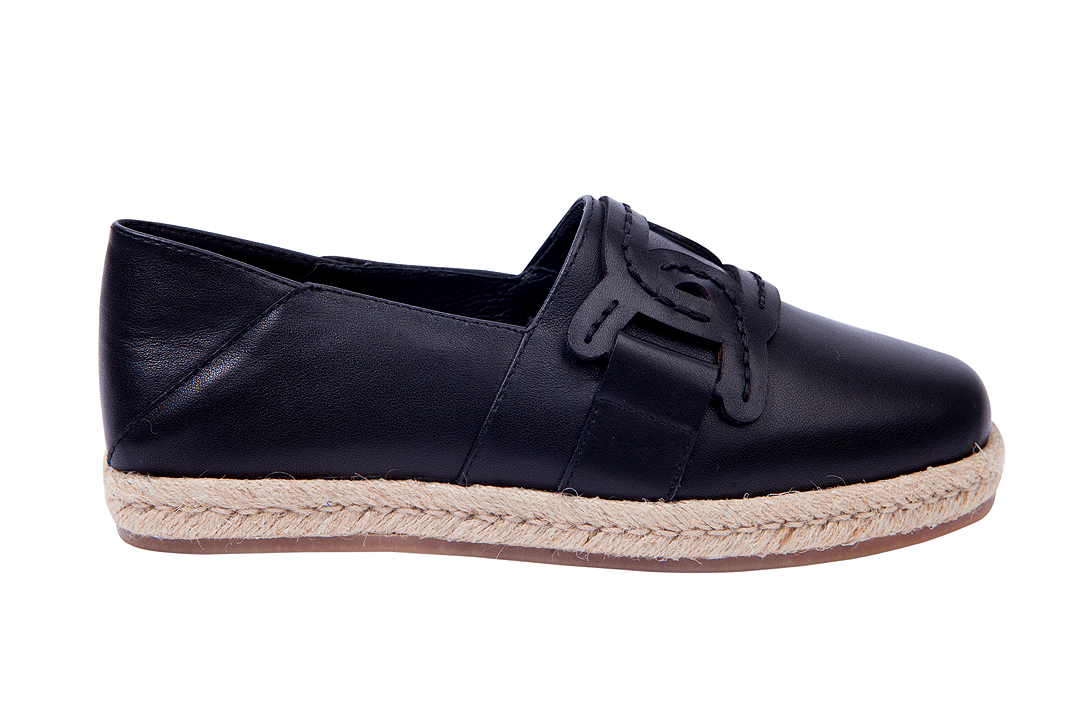 Ladies Genuine Leather Espadrille Leather Slip-On