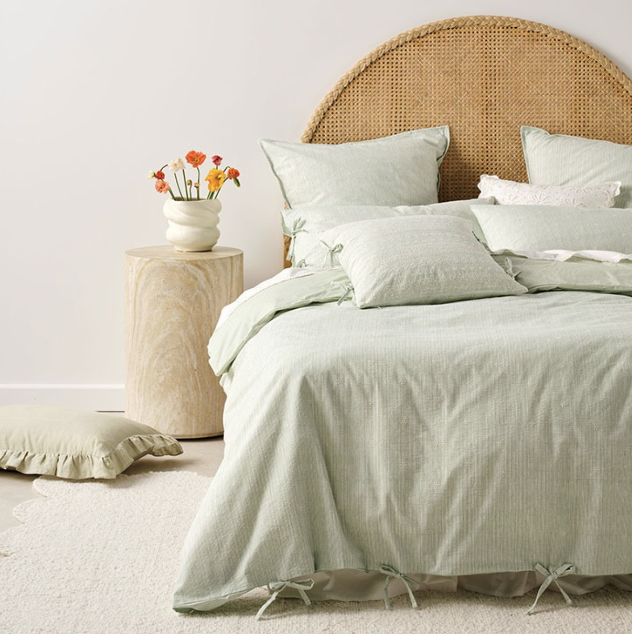 Lisette Sea Glass Duvet Cover Set