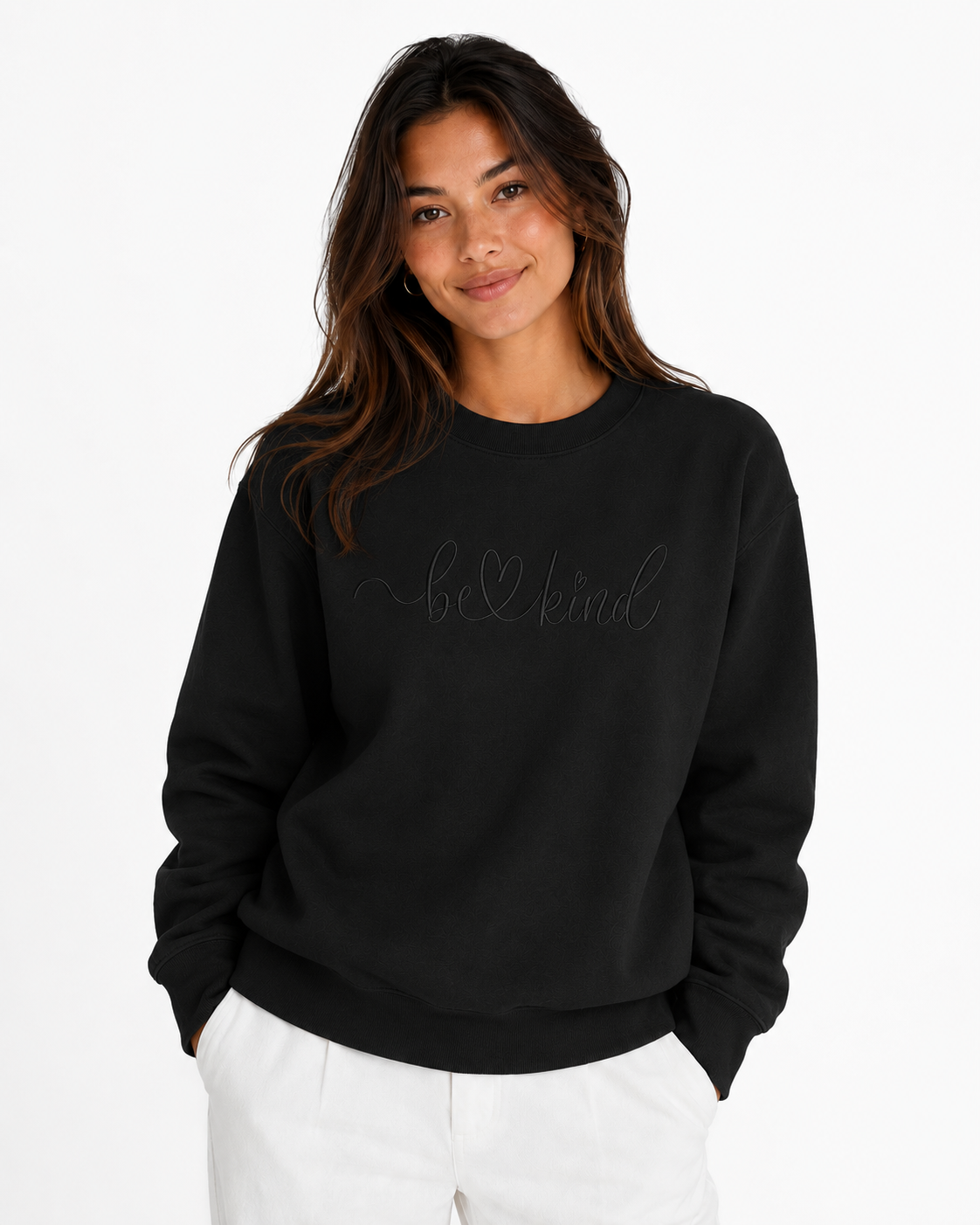 21% off on Ladies Be Kind Crewneck Sweatshirt | OneDayOnly