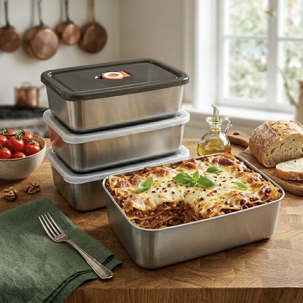 34% off on 8-Piece Stainless Steel Containers | OneDayOnly