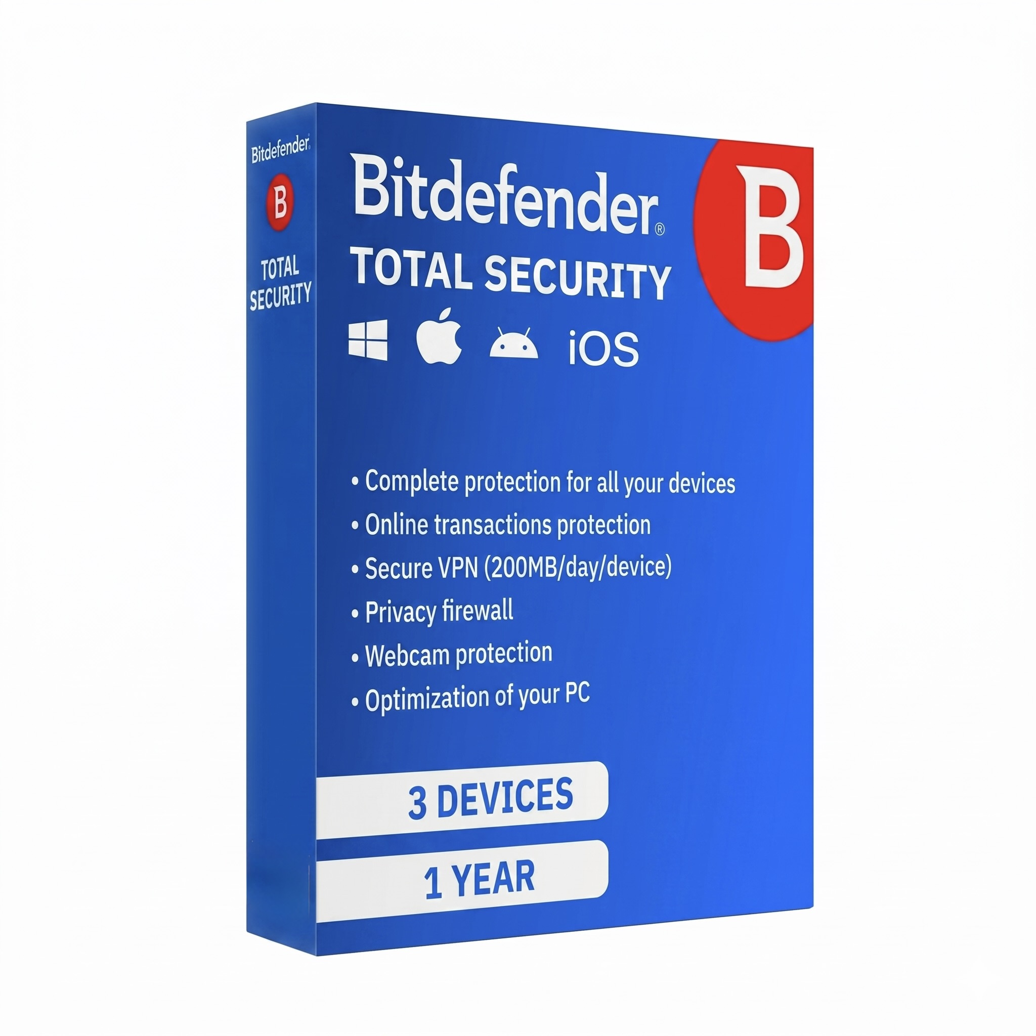 3-Device Total Security (1-Year Plan)