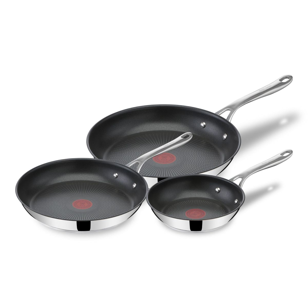 3-Piece Stainless Steel Frypan Set