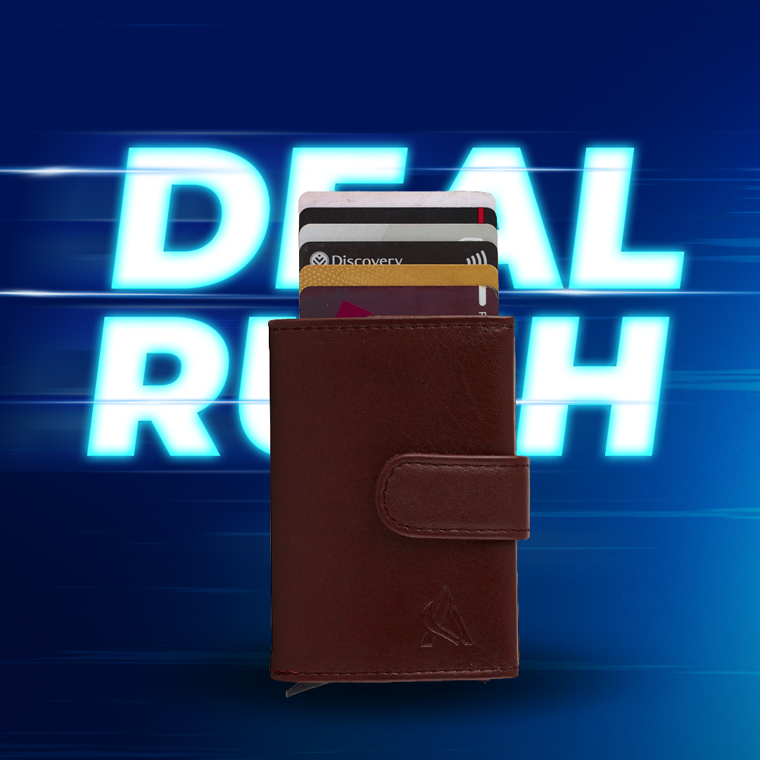 Aurum Leather Genuine Leather Pop Up Wallet — R399 on OneDayOnly (was R1000)