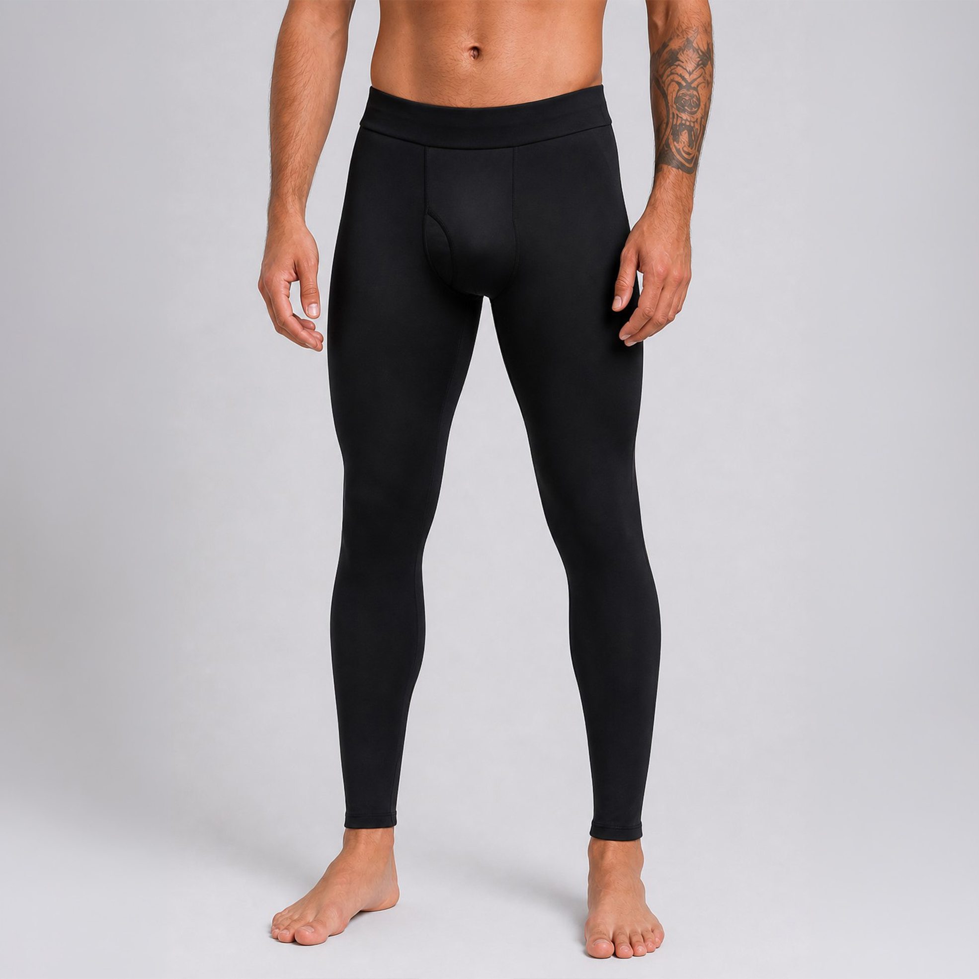 Men’s Microfleece Thermal Base Layer Long John Leggings