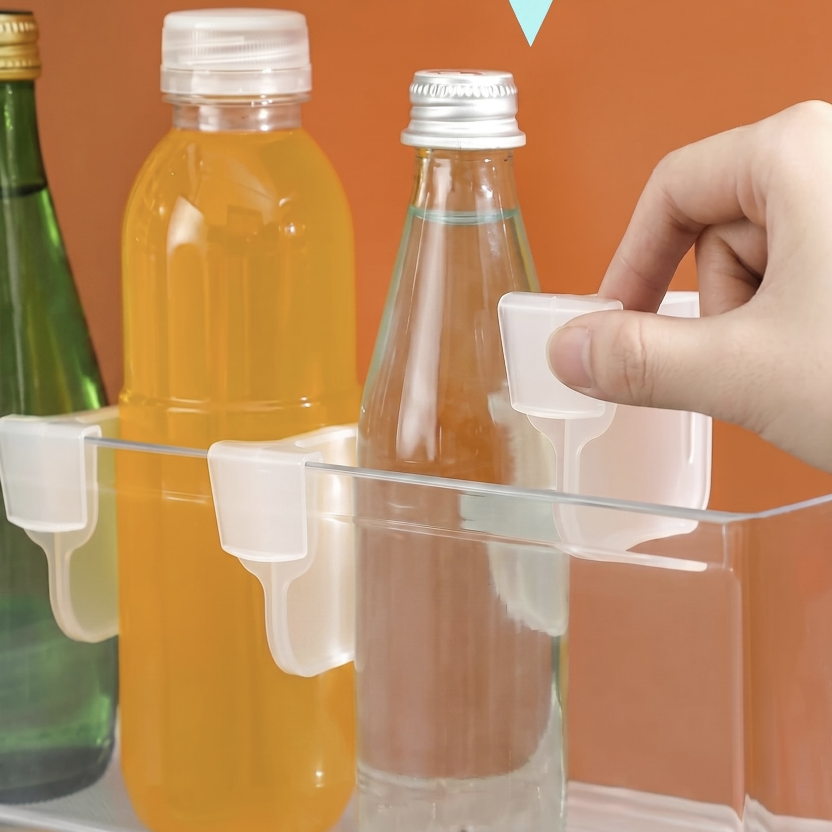 5 or 10x Clear Adjustable Refrigerator Organizer Dividers
