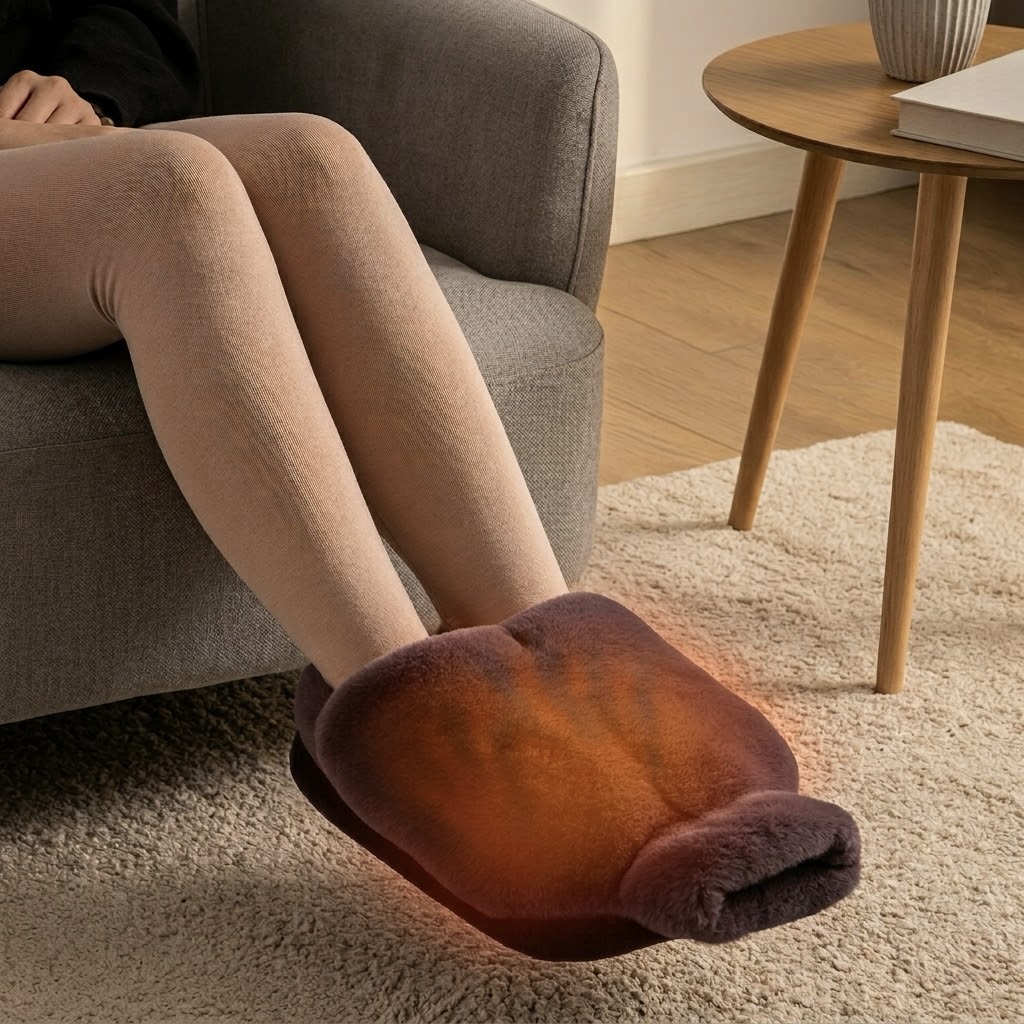 Plush Hot Water Bottle Foot Warmer Pad