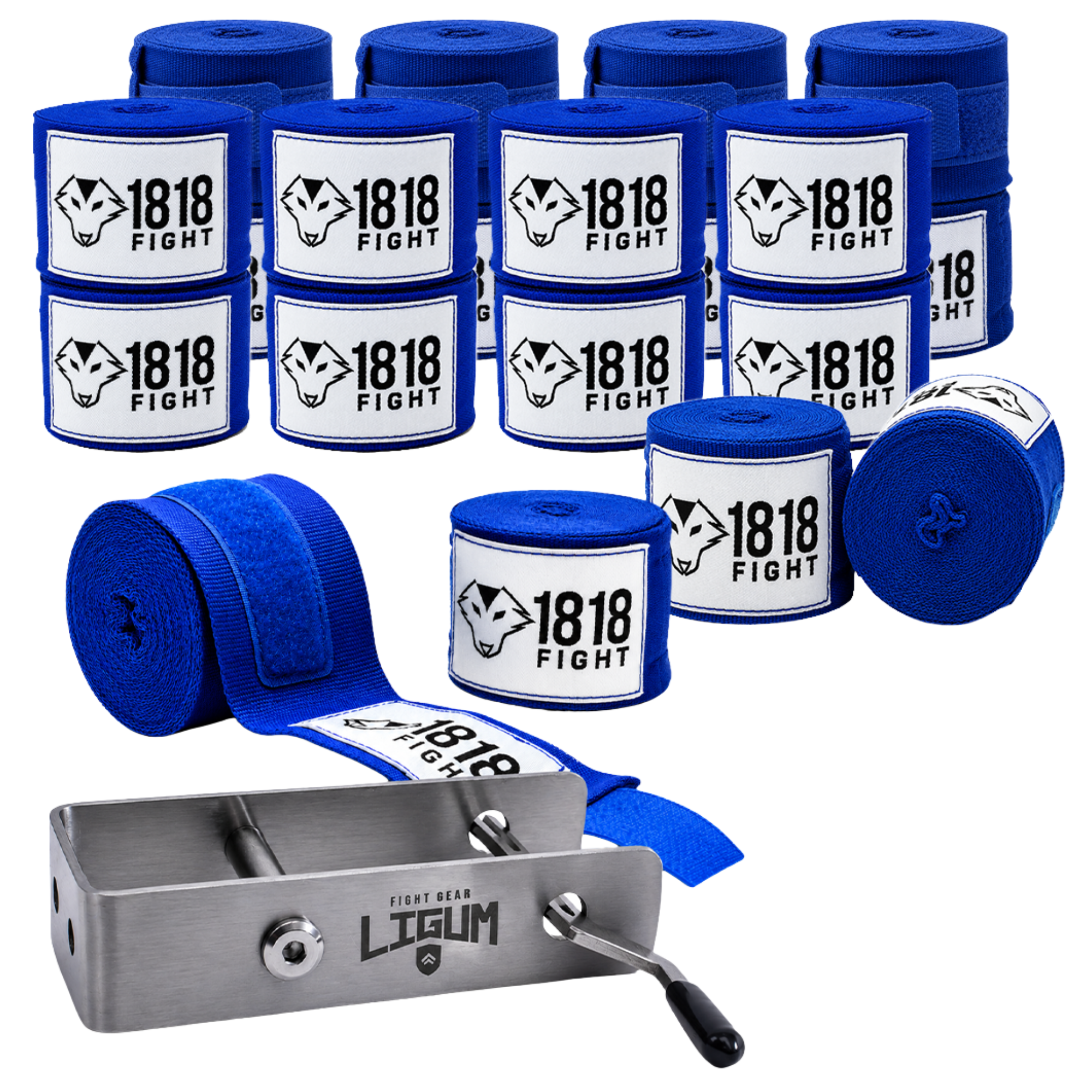 10x 4m Boxing Wraps with Hand Wrap Roller
