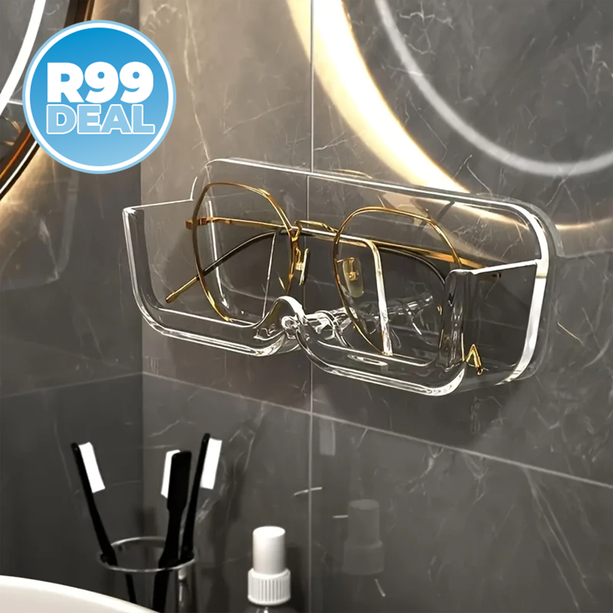 HandyHelper 2x Wall-Mounted Reading Glasses Holders — R99 on OneDayOnly (was R450)