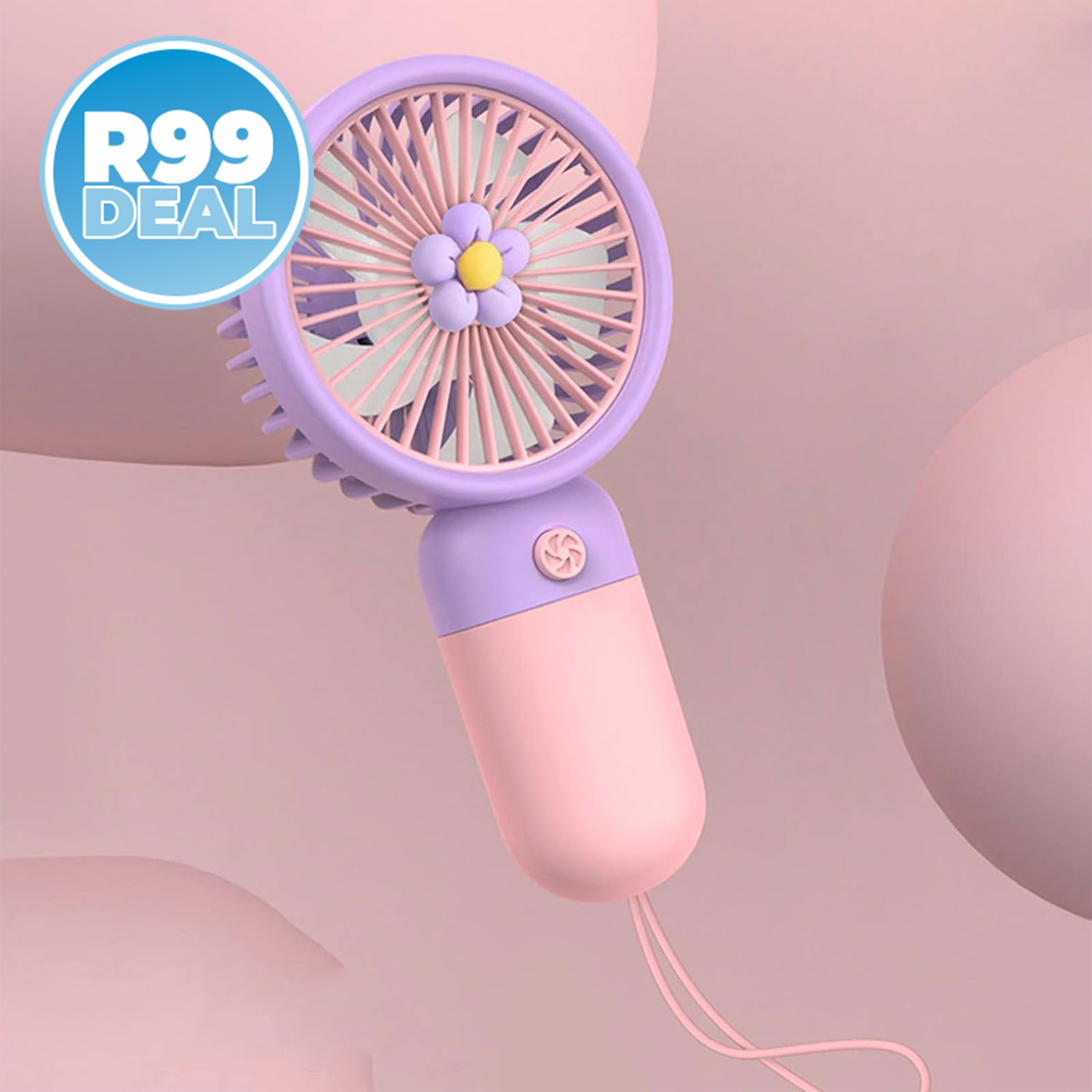 CoolTec USB Handheld Mini Fan with Stand — R99 on OneDayOnly (was R230)