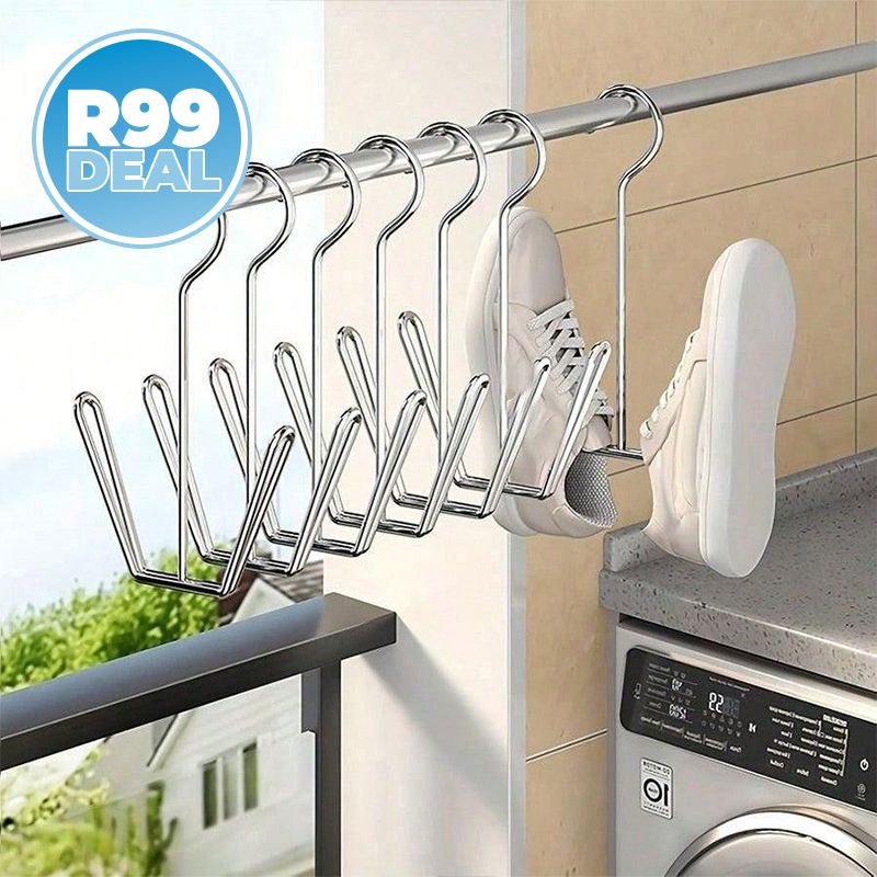 5x Stainless Steel Shoe Hangers