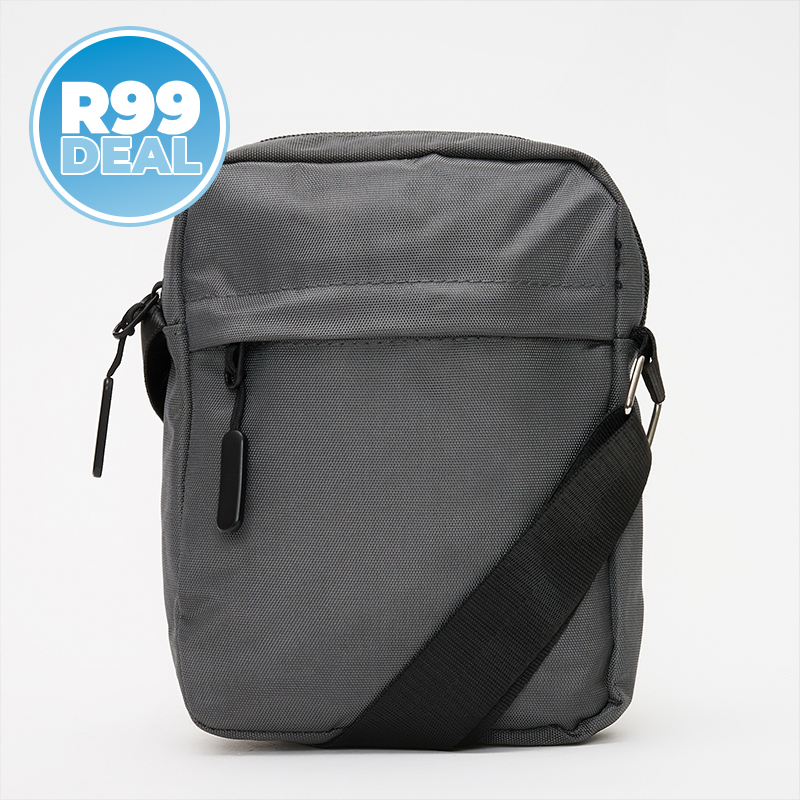 Multi-Pocket Canvas Crossbody Bag