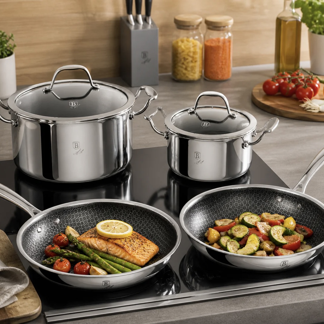 6-Piece 18/10 Stainless Steel Cookware Set