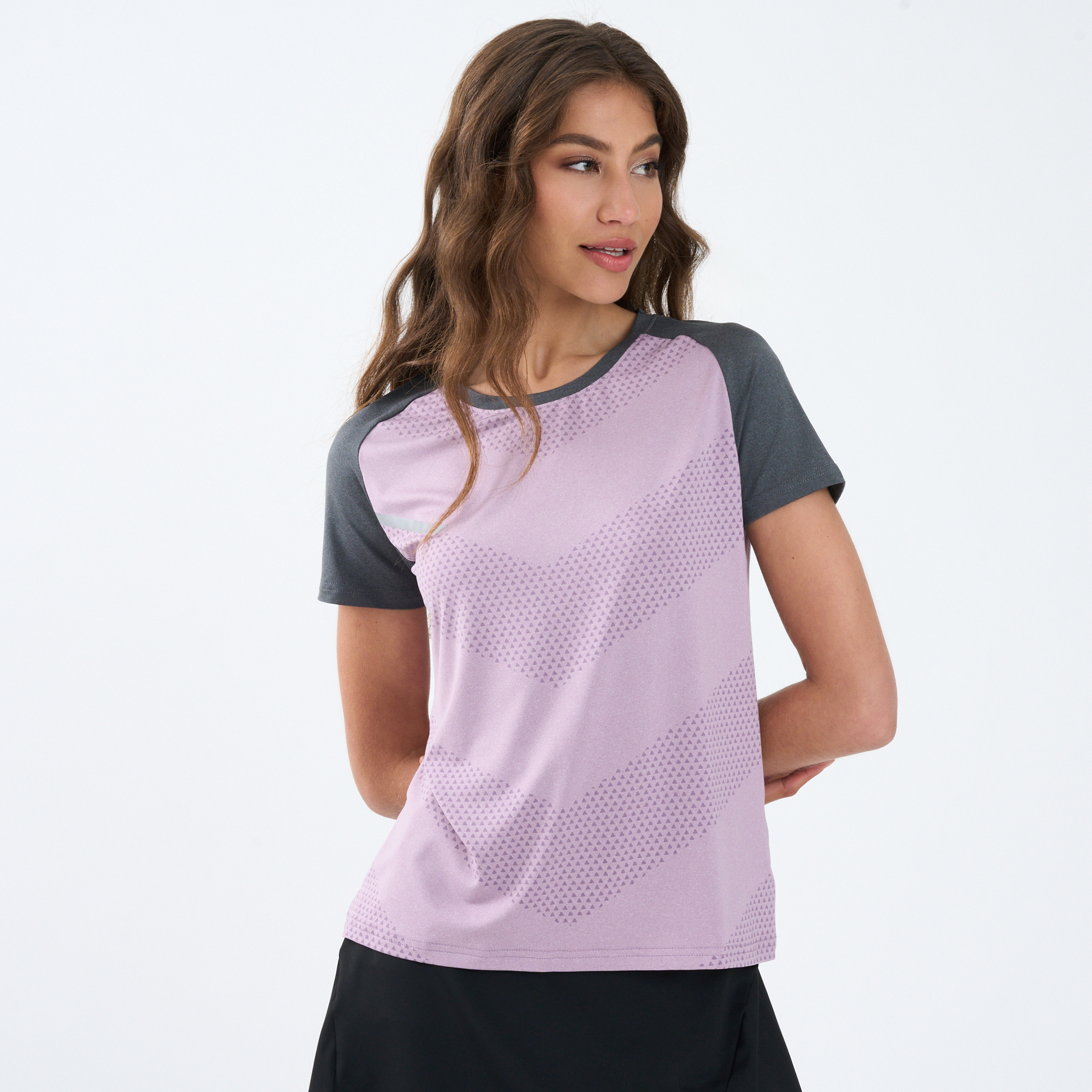 Ladies Purple Airflow Padel Shirt
